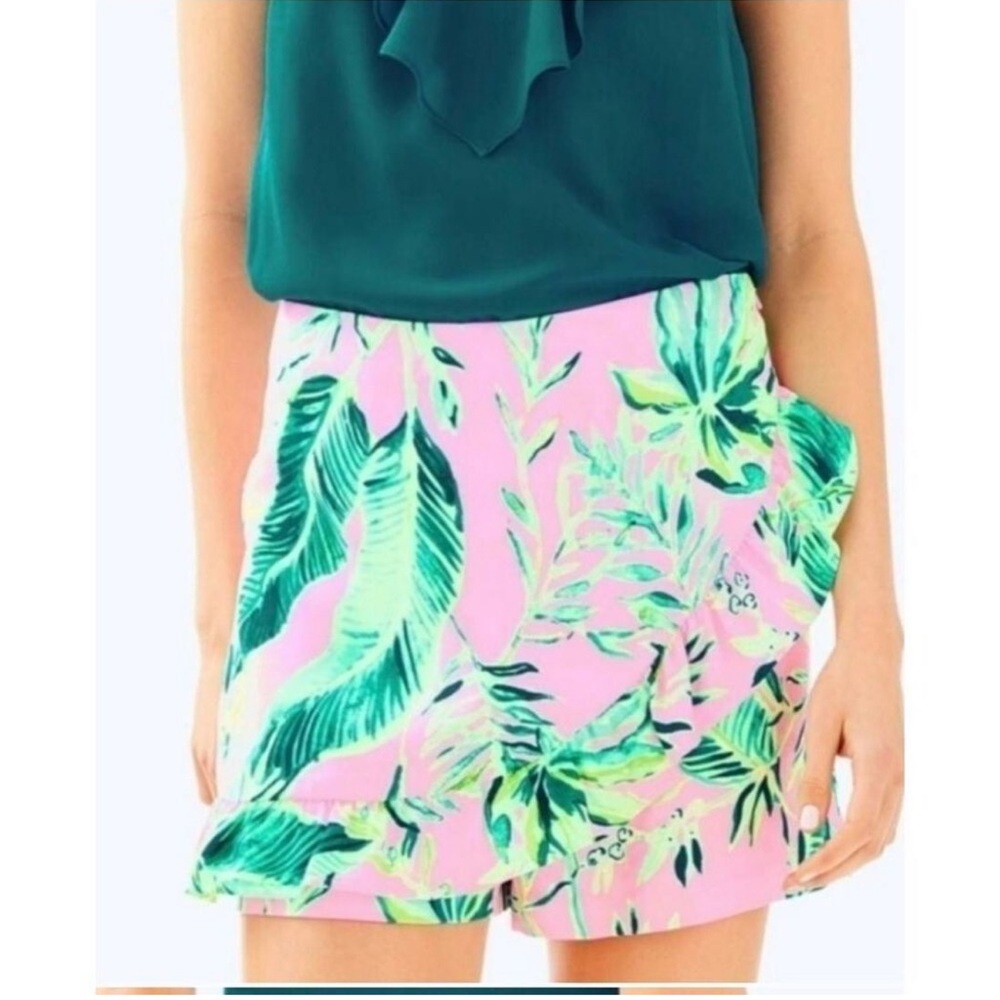 Lilly Pulitzer Faye Skort - Coral Reef Tint Chimpoiserie